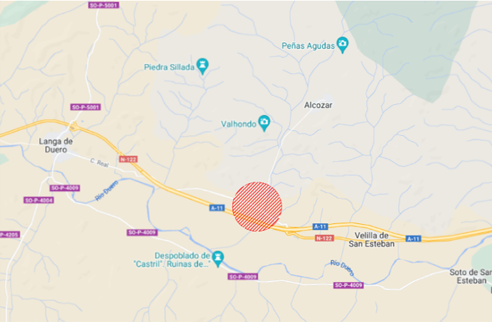 Ubicación Planta Biometano Langa de Duero
