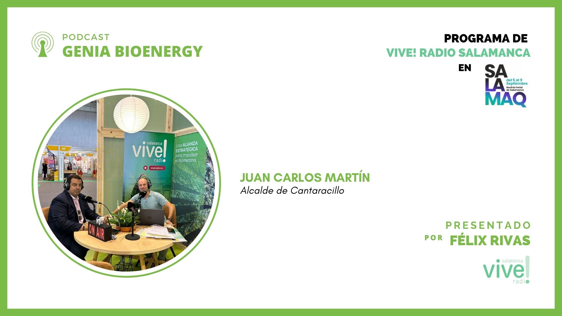 Genia Bioenergy en SALAMAQ 2024 con Juan Carlos Martín y Félix Rivas