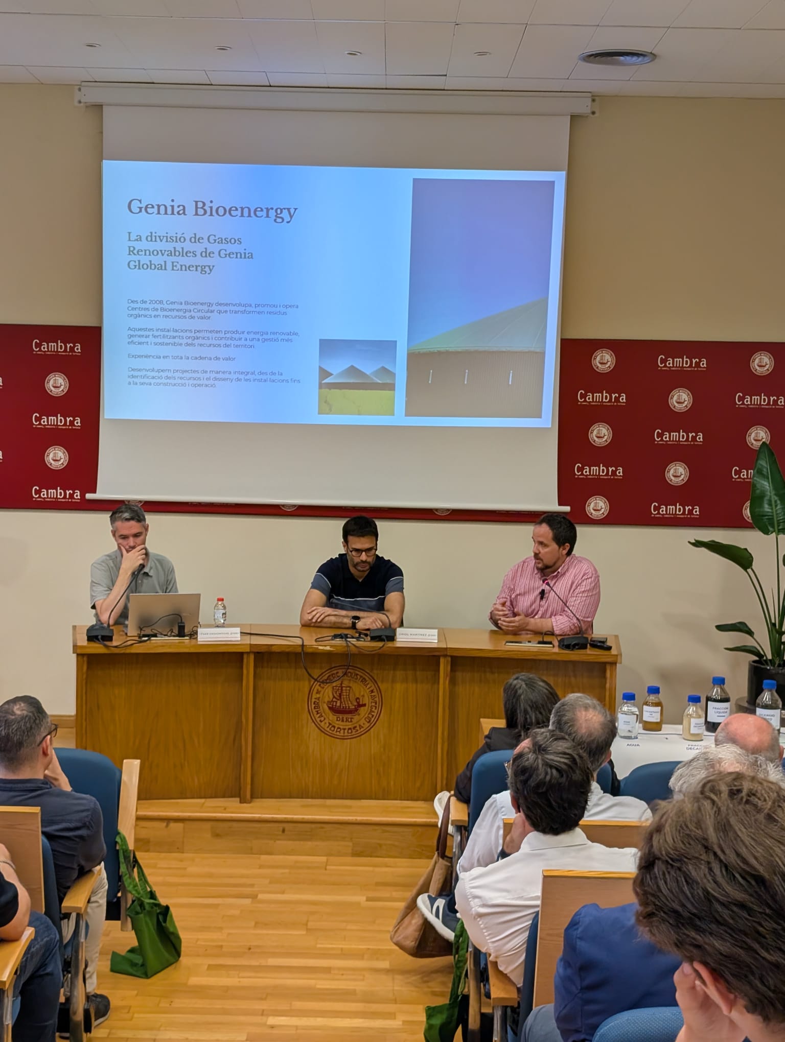 Genia Bioenergy ha presentado ante empresarios de la Cambra de Comerç de Tortosa su proyecto de Centro de Bioenergía Circular de Campredó 2