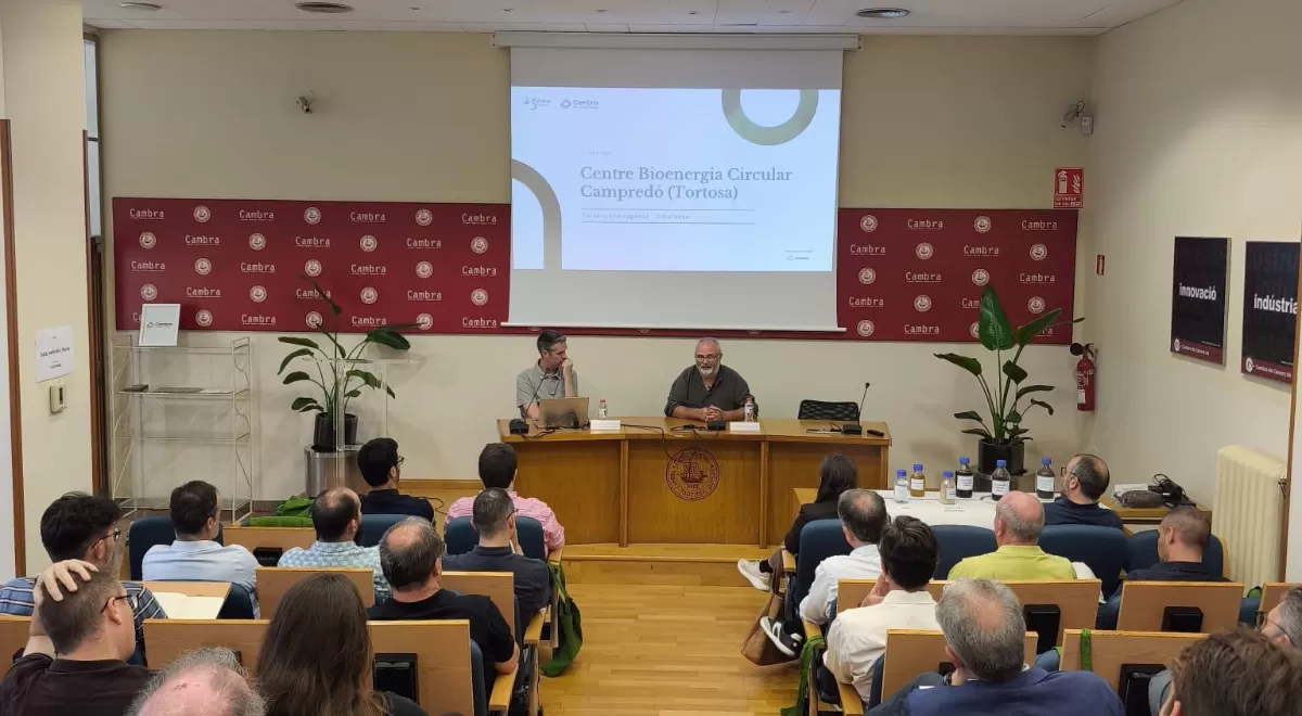 Genia Bioenergy ha presentado ante empresarios de la Cambra de Comerç de Tortosa su proyecto de Centro de Bioenergía Circular de Campredó